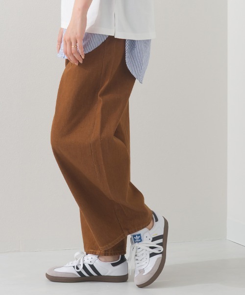 OMNES（オムネス）の「コクーンデニムパンツ（デニムパンツ・レディース・ブラック/ダークブラック/ブルー/グレー/ブラウン/グリーン・マルチサイズ）」の17枚目の写真