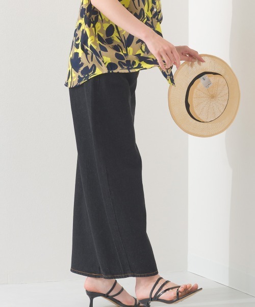 OMNES（オムネス）の「コクーンデニムパンツ（デニムパンツ・レディース・ブラック/ダークブラック/ブルー/グレー/ブラウン/グリーン・マルチサイズ）」の8枚目の写真