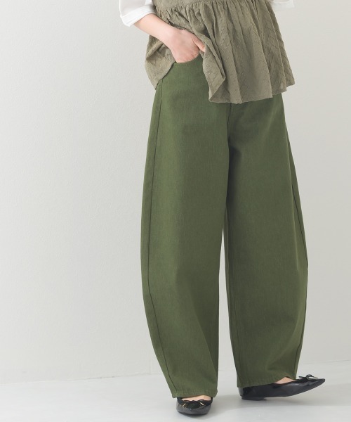 OMNES（オムネス）の「コクーンデニムパンツ（デニムパンツ・レディース・ブラック/ダークブラック/ブルー/グレー/ブラウン/グリーン・マルチサイズ）」の19枚目の写真