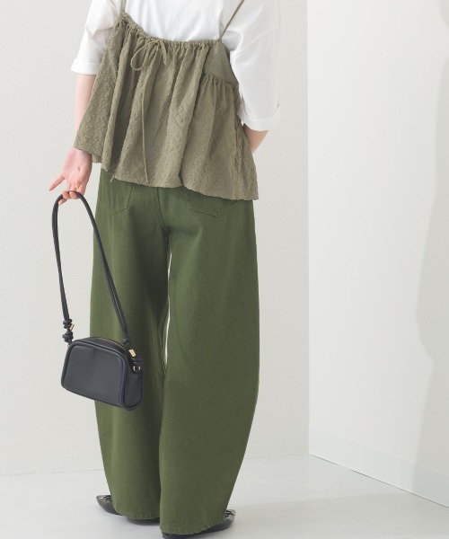 OMNES（オムネス）の「コクーンデニムパンツ（デニムパンツ・レディース・ブラック/ダークブラック/ブルー/グレー/ブラウン/グリーン・マルチサイズ）」の20枚目の写真