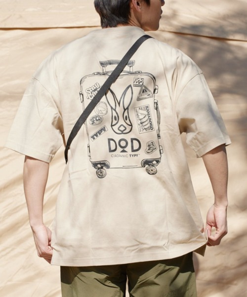 DOD(ディーオーディー)の「【DOD別注】コロコロタビッティー / ユニセックス(Tシャツ/カットソー・レディース・ブラック/スカイブルー/ピンク/ホワイト/グレー/ベージュ・MEDIUM/ONE SIZE/X-LARGE/LARGE)」の4枚目の写真