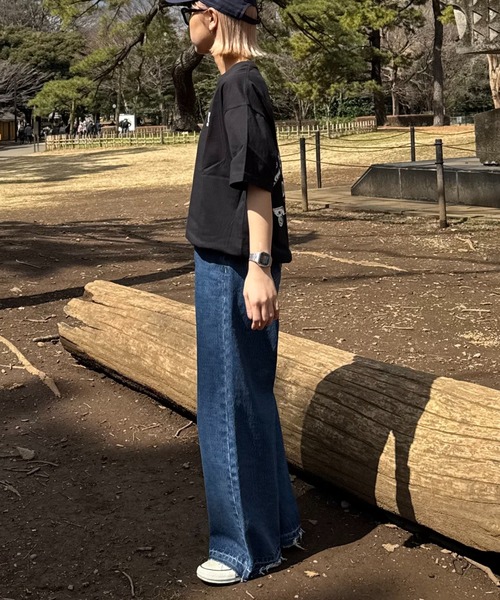 DOD(ディーオーディー)の「【DOD別注】コロコロタビッティー / ユニセックス(Tシャツ/カットソー・レディース・ブラック/スカイブルー/ピンク/ホワイト/グレー/ベージュ・MEDIUM/ONE SIZE/X-LARGE/LARGE)」の11枚目の写真