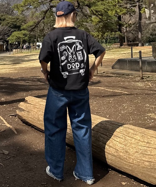 DOD(ディーオーディー)の「【DOD別注】コロコロタビッティー / ユニセックス(Tシャツ/カットソー・レディース・ブラック/スカイブルー/ピンク/ホワイト/グレー/ベージュ・MEDIUM/ONE SIZE/X-LARGE/LARGE)」の12枚目の写真