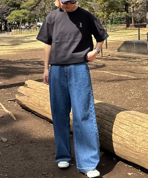 DOD(ディーオーディー)の「【DOD別注】コロコロタビッティー / ユニセックス(Tシャツ/カットソー・レディース・ブラック/スカイブルー/ピンク/ホワイト/グレー/ベージュ・MEDIUM/ONE SIZE/X-LARGE/LARGE)」の10枚目の写真