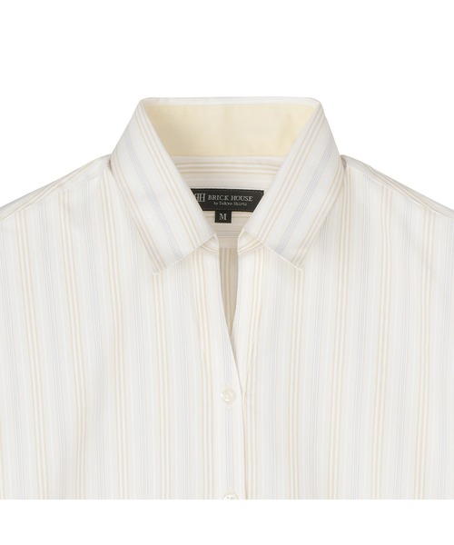 TOKYO SHIRTS（トウキョウシャツ）の「透け防止 形態安定ノーアイロン スキッパー 長袖ビジネスワイシャツ（ビジネスシャツ・レディース・イエロー・LL/M/L/XL/S）」の3枚目の写真