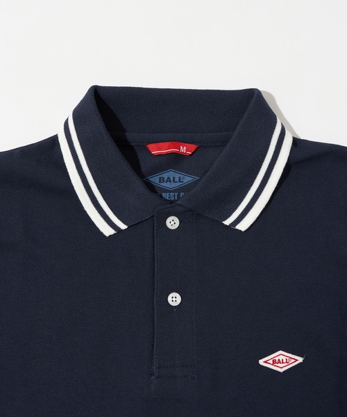 BALL(ボール)の「【BALL】別注 襟ラインPOLOシャツ ティップラインポロシャツ(ポロシャツ・メンズ・ネイビー/ブラック/ホワイト・M/LL/L)」の20枚目の写真
