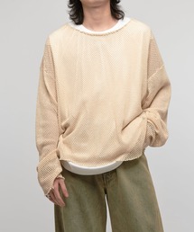 Lui's（ルイス）の「BigメッシュロンT（Tシャツ/カットソー