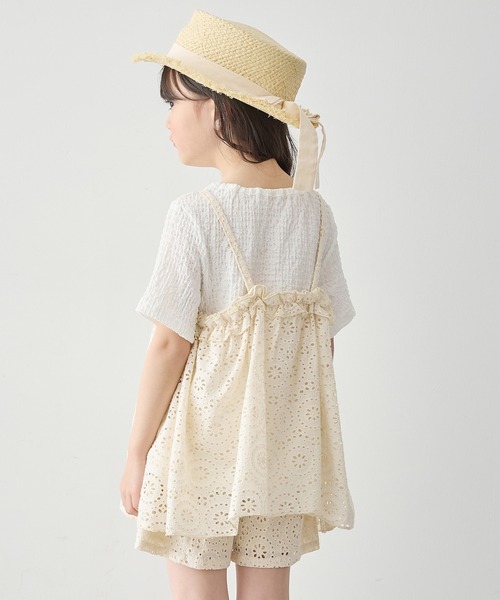 Piet（ピエット）の「レースビスチェ ドッキングトップス（シャツ/ブラウス・キッズ・ブラック/オフホワイト・100/110/120/130）」の13枚目の写真