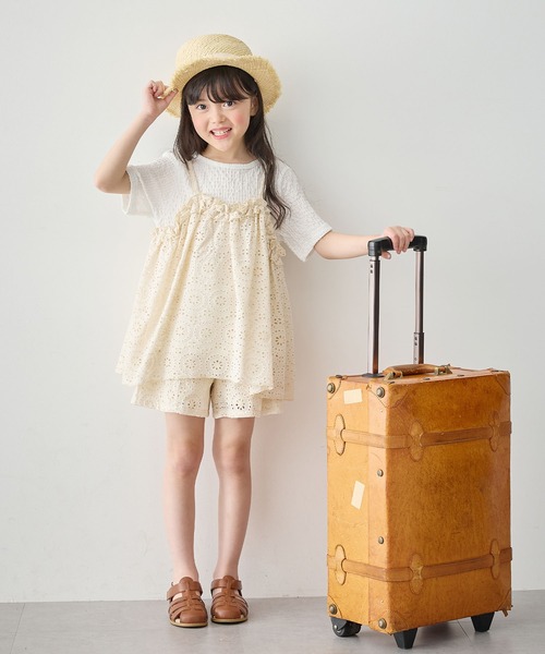 Piet（ピエット）の「レースビスチェ ドッキングトップス（シャツ/ブラウス・キッズ・ブラック/オフホワイト・100/110/120/130）」の15枚目の写真