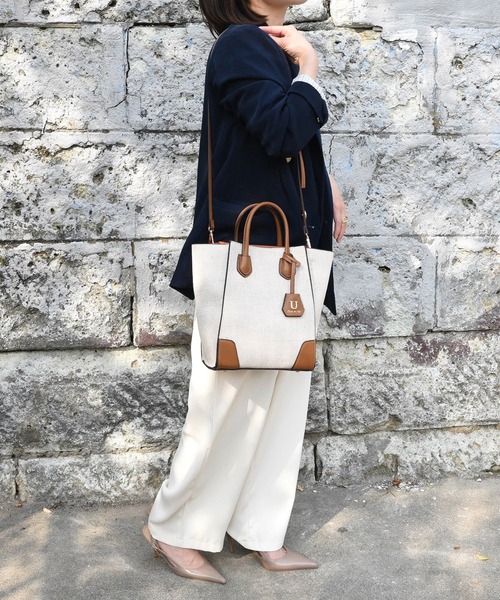 U（ユー）の「Odile【オディル】トートバッグ（トートバッグ・レディース・キャメル/ブラック/ブラウン系その他・FREE）」の4枚目の写真