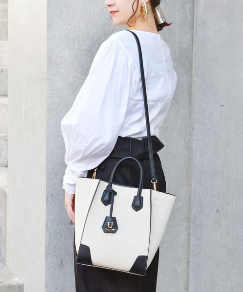 U（ユー）の「Odile【オディル】トートバッグ（トートバッグ・レディース・キャメル/ブラック/ブラウン系その他・FREE）」の6枚目の写真