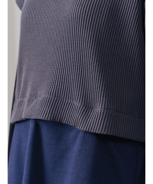 DOLLUPOOPS（ドールアップウップス）の「ヘム2WAYワッフルベスト（ベスト・レディース・ブラウン/チャコール・38）」の21枚目の写真