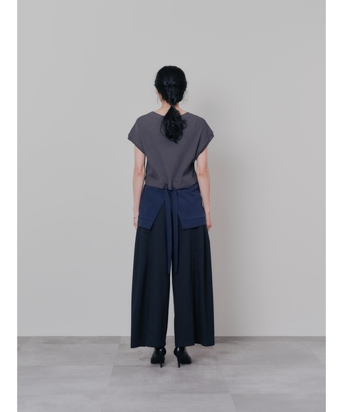 DOLLUPOOPS（ドールアップウップス）の「ヘム2WAYワッフルベスト（ベスト・レディース・ブラウン/チャコール・38）」の18枚目の写真