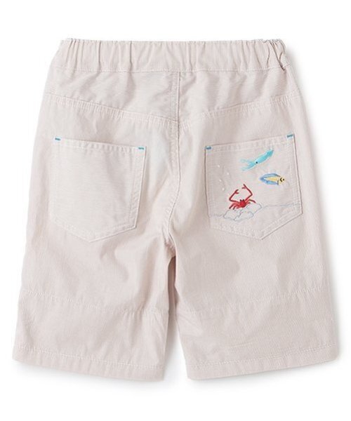 kladskap(クレードスコープ)の「海のいきもの刺しゅう5分丈パンツ(その他パンツ・キッズ・ブルー/ベージュ・110cm/100cm/90cm/80cm/120cm/130cm)」の8枚目の写真