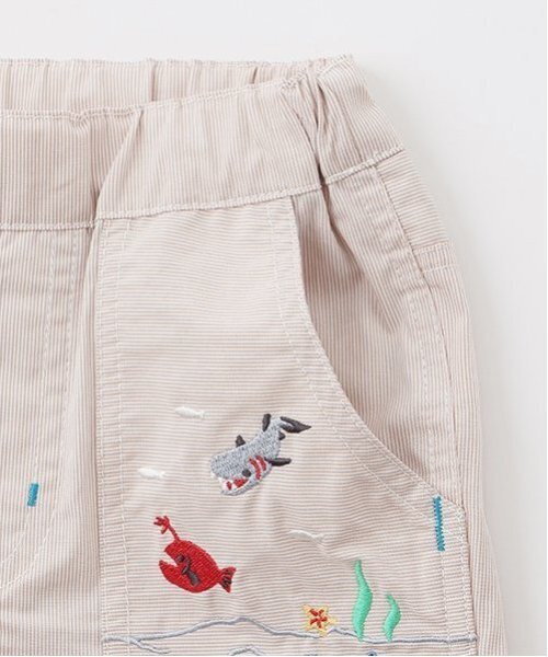 kladskap(クレードスコープ)の「海のいきもの刺しゅう5分丈パンツ(その他パンツ・キッズ・ブルー/ベージュ・110cm/100cm/90cm/80cm/120cm/130cm)」の10枚目の写真
