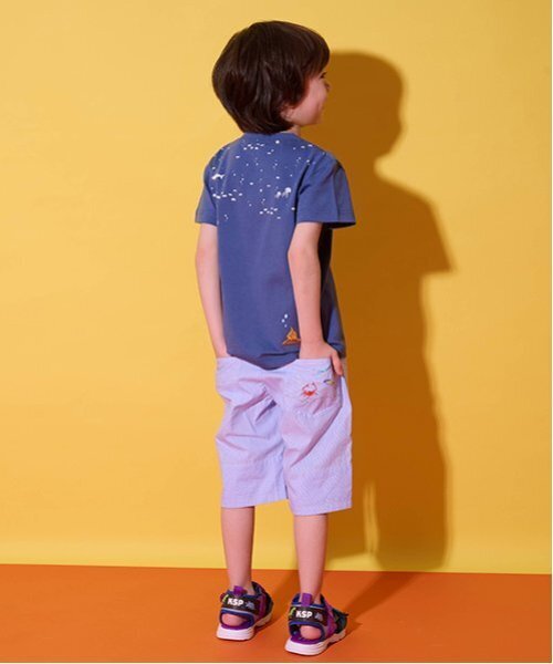 kladskap(クレードスコープ)の「海のいきもの刺しゅう5分丈パンツ(その他パンツ・キッズ・ブルー/ベージュ・110cm/100cm/90cm/80cm/120cm/130cm)」の7枚目の写真