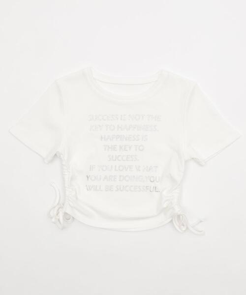 WEGO(ウィゴー)の「WEGO/グラフィックサイドドロストリブちびT(Tシャツ/カットソー・レディース・ホワイト/スミクロ・FREE)」の15枚目の写真