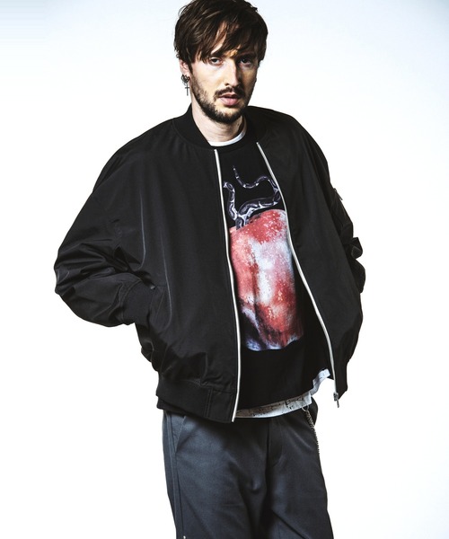 NO ID.（ノーアイディ）の「【NO ID.】PARADISE LOST Print Big T-Shirt / PARADISE LOST プリント ビッグ Tシャツ（Tシャツ/カットソー・メンズ・ブラック/ホワイト/グレー・ONE SIZE）」の17枚目の写真