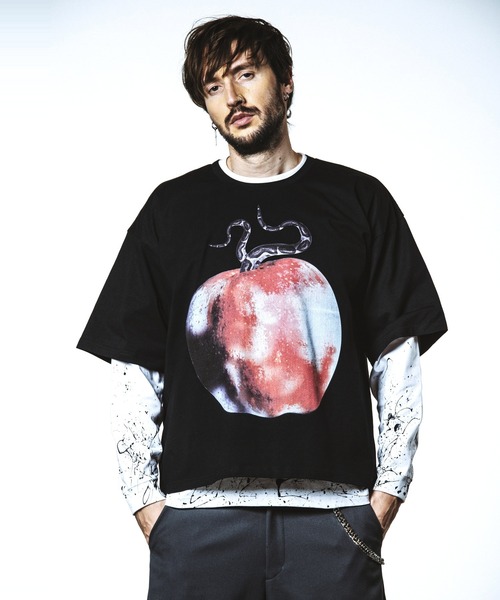 NO ID.（ノーアイディ）の「【NO ID.】PARADISE LOST Print Big T-Shirt / PARADISE LOST プリント ビッグ Tシャツ（Tシャツ/カットソー・メンズ・ブラック/ホワイト/グレー・ONE SIZE）」の11枚目の写真