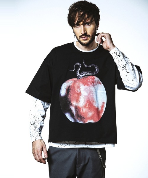 NO ID.（ノーアイディ）の「【NO ID.】PARADISE LOST Print Big T-Shirt / PARADISE LOST プリント ビッグ Tシャツ（Tシャツ/カットソー・メンズ・ブラック/ホワイト/グレー・ONE SIZE）」の14枚目の写真