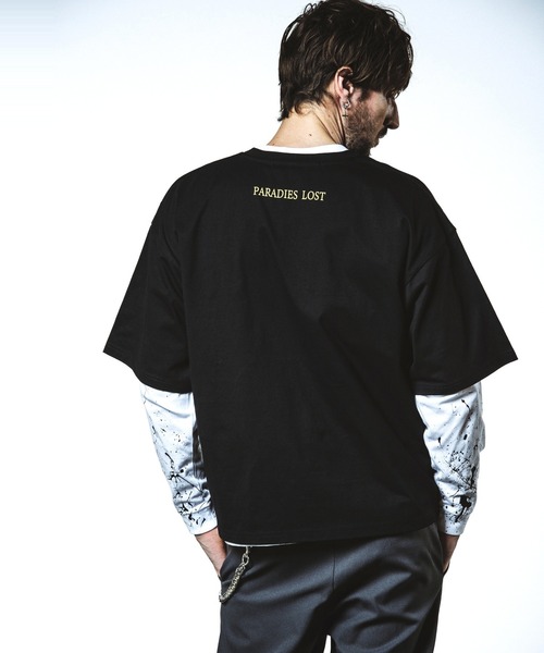 NO ID.（ノーアイディ）の「【NO ID.】PARADISE LOST Print Big T-Shirt / PARADISE LOST プリント ビッグ Tシャツ（Tシャツ/カットソー・メンズ・ブラック/ホワイト/グレー・ONE SIZE）」の16枚目の写真