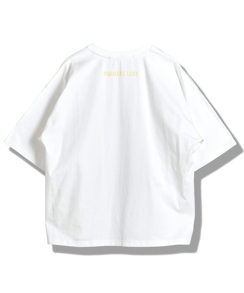 NO ID.（ノーアイディ）の「【NO ID.】PARADISE LOST Print Big T-Shirt / PARADISE LOST プリント ビッグ Tシャツ（Tシャツ/カットソー・メンズ・ブラック/ホワイト/グレー・ONE SIZE）」の22枚目の写真