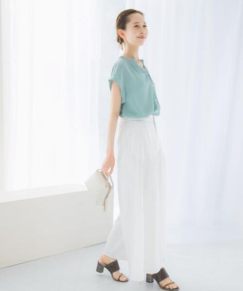 URBAN RESEARCH ROSSO WOMEN（アーバンリサーチ　ロッソ）の「コットンワイドパンツ（その他パンツ・レディース・ホワイト/ベージュ・38/36）」の6枚目の写真