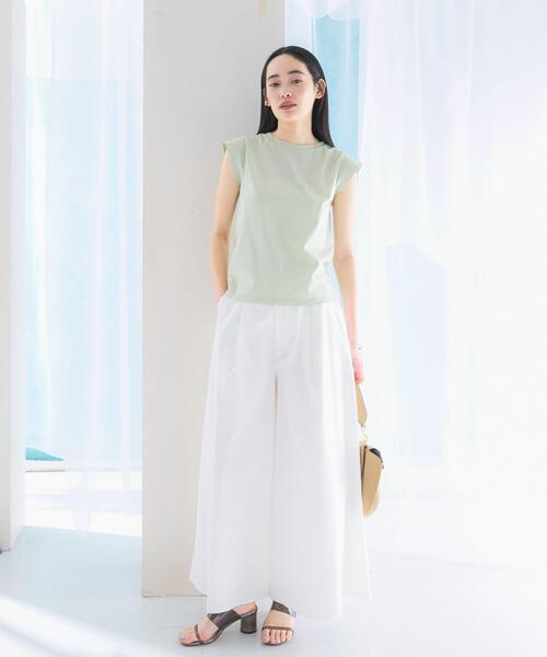 URBAN RESEARCH ROSSO WOMEN（アーバンリサーチ　ロッソ）の「コットンワイドパンツ（その他パンツ・レディース・ホワイト/ベージュ・38/36）」の13枚目の写真