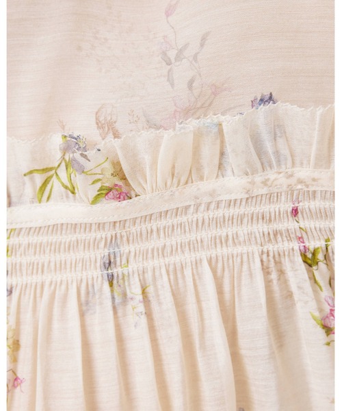 ALLSAINTS（オールセインツ）の「DELPHINE FLORAL PRINT SHIRT | DELPHINE フローラル プリント シャツ（シャツ/ブラウス・レディース・ホワイト系その他・4/12/8/10）」の7枚目の写真