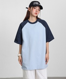 オーバーサイズラグランスリーブTシャツ