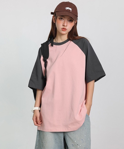 Ressaca(レサーカ)の「オーバーサイズラグランスリーブTシャツ(Tシャツ/カットソー・メンズ・ブルー/グレー/ブラック/ブラウン/チャコール/ネイビー/イエロー・L/M/XL)」の1枚目の写真