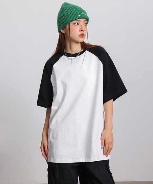 Ressaca(レサーカ)の「オーバーサイズラグランスリーブTシャツ(Tシャツ/カットソー・メンズ・ブルー/グレー/ブラック/ブラウン/チャコール/ネイビー/イエロー・L/M/XL)」の9枚目の写真