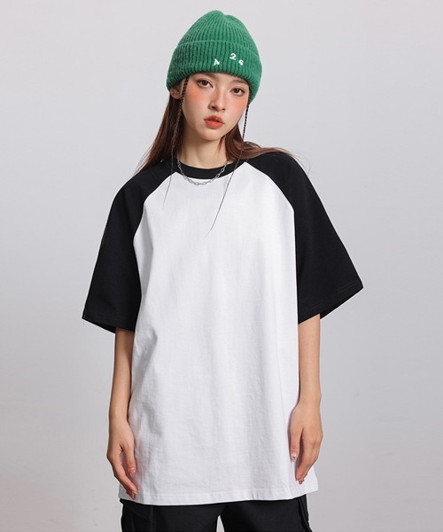 Ressaca(レサーカ)の「オーバーサイズラグランスリーブTシャツ(Tシャツ/カットソー・メンズ・ブルー/グレー/ブラック/ブラウン/チャコール/ネイビー/イエロー・L/M/XL)」の10枚目の写真