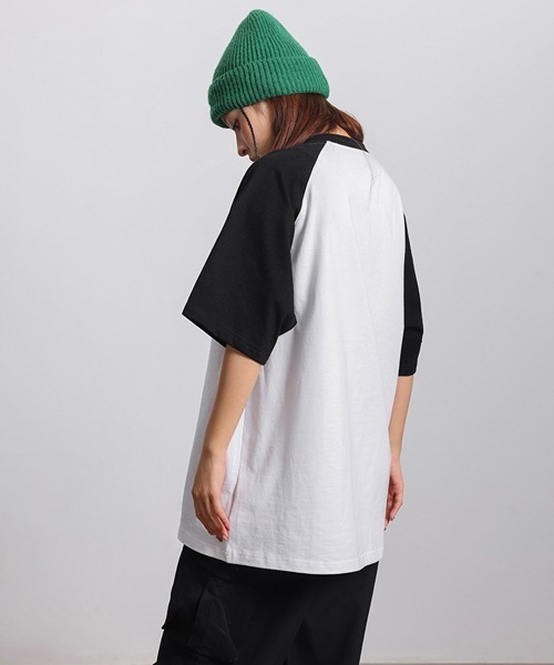 Ressaca(レサーカ)の「オーバーサイズラグランスリーブTシャツ(Tシャツ/カットソー・メンズ・ブルー/グレー/ブラック/ブラウン/チャコール/ネイビー/イエロー・L/M/XL)」の11枚目の写真