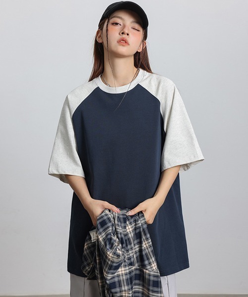 Ressaca(レサーカ)の「オーバーサイズラグランスリーブTシャツ(Tシャツ/カットソー・メンズ・ブルー/グレー/ブラック/ブラウン/チャコール/ネイビー/イエロー・L/M/XL)」の21枚目の写真