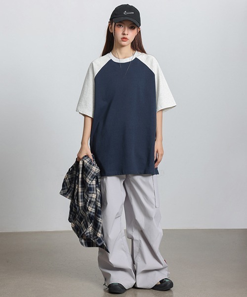 Ressaca(レサーカ)の「オーバーサイズラグランスリーブTシャツ(Tシャツ/カットソー・メンズ・ブルー/グレー/ブラック/ブラウン/チャコール/ネイビー/イエロー・L/M/XL)」の22枚目の写真