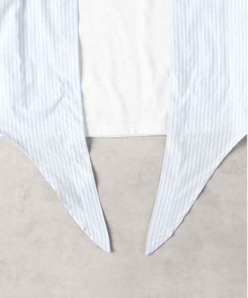 Right-on（ライトオン）の「【VIVIAN BLUE】肩あきドッキングシャツ（その他トップス・キッズ・ブラック/サックスブルー・140/150/160/130）」の10枚目の写真