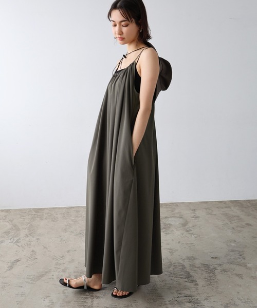 水陸両用ラッシュガードロングキャミワンピース(吸水速乾/UVカット