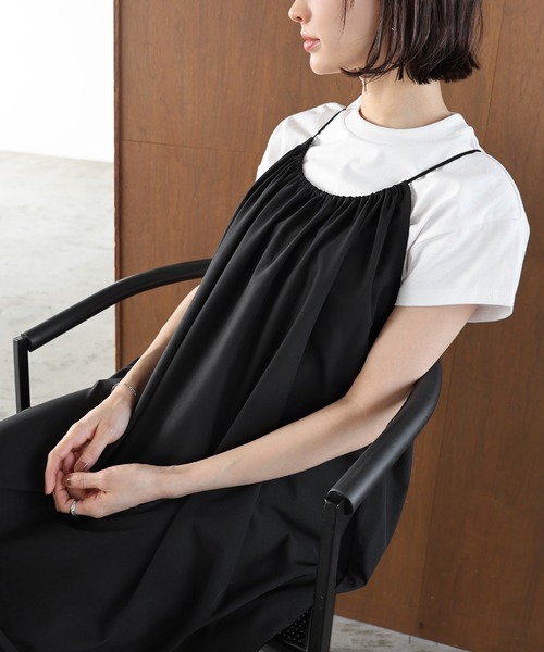 セール】水陸両用ラッシュガードロングキャミワンピース(吸水速乾/UV