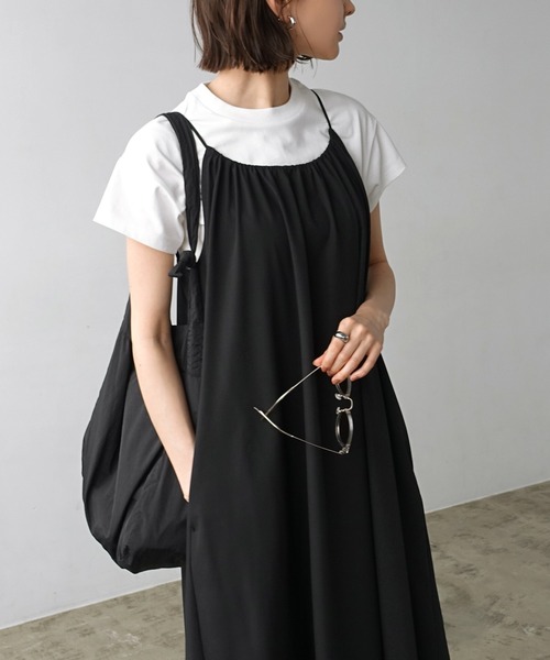 セール】水陸両用ラッシュガードロングキャミワンピース(吸水速乾/UV