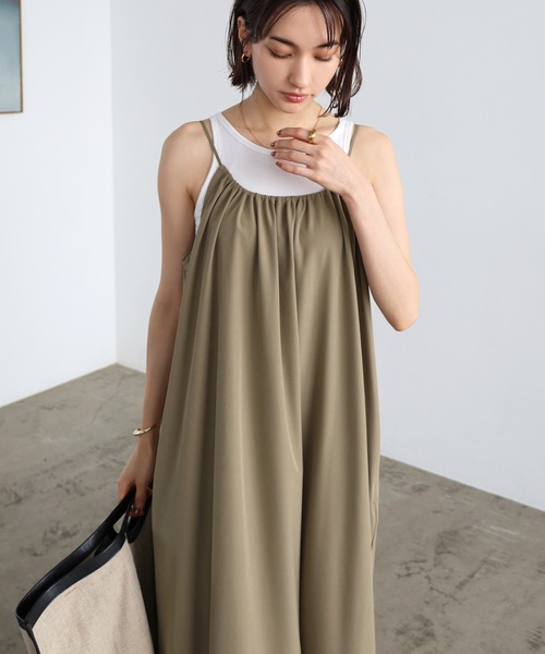 水陸両用ラッシュガードロングキャミワンピース(吸水速乾/UVカット