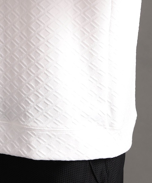 MONSIEUR NICOLE(ムッシュニコル)の「ジオメトリックジャカード クルーネックTシャツ(Tシャツ/カットソー・メンズ・ブラック/ラベンダー/ホワイト・LARGE/MEDIUM/X-LARGE)」の10枚目の写真