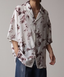 Art re A select | 総柄プリントオープンカラー半袖シャツ(シャツ/ブラウス)