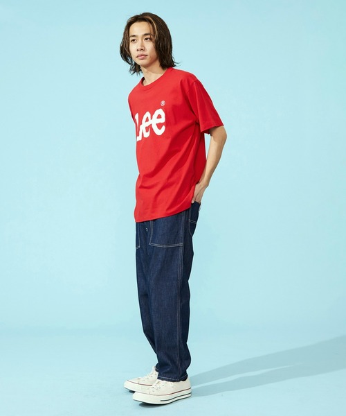 [LEE] ビッグロゴクロップドTシャツ セール】Lee/リー ビッグLeeロゴTシャツ（Tシャツ/カットソー