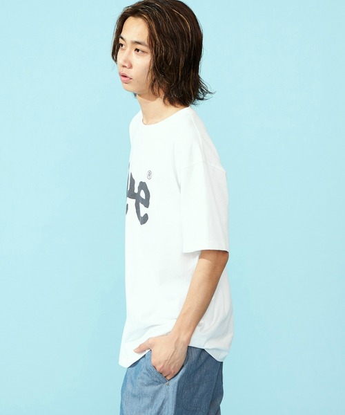 [LEE] ビッグロゴクロップドTシャツ セール】Lee/リー ビッグLeeロゴTシャツ（Tシャツ/カットソー