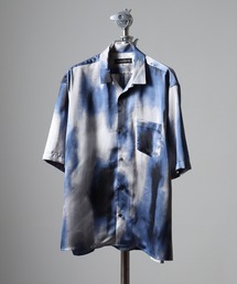 print open short-sleeved shirt / 総柄プリント オープン半袖シャツ unisex