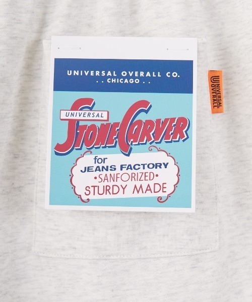 UNIVERSAL OVERALL（ユニバーサルオーバーオール）の「[UNIVERSAL OVERALL/ユニバーサルオーバーオール] 別注 ワンポイントロゴ ポンチショートパンツ（その他パンツ・メンズ・ブラック/チャコールグレー/ライトグレー・M/L）」の7枚目の写真