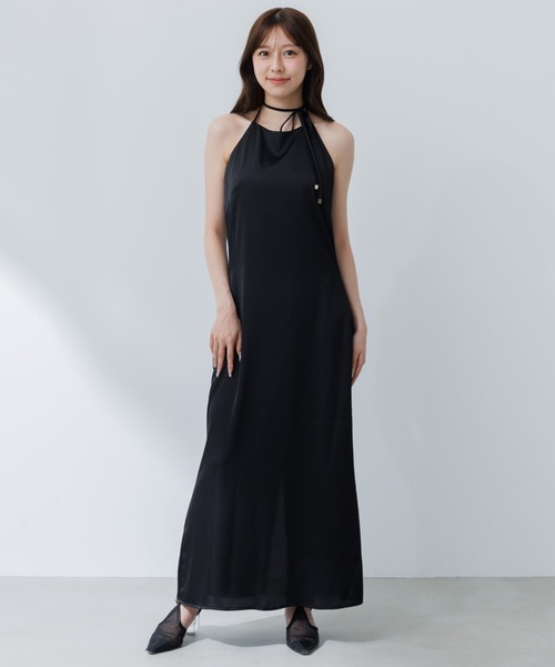 SENEE サテンキャミワンピース satin cami onepiece (サテンキャミワンピース)（ワンピース