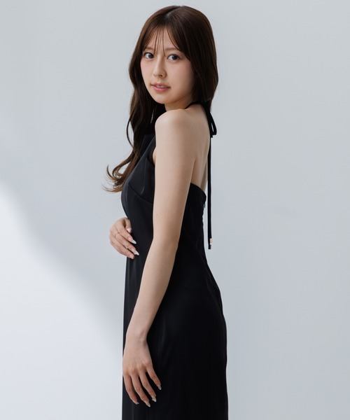 satin cami onepiece (サテンキャミワンピース)（ワンピース