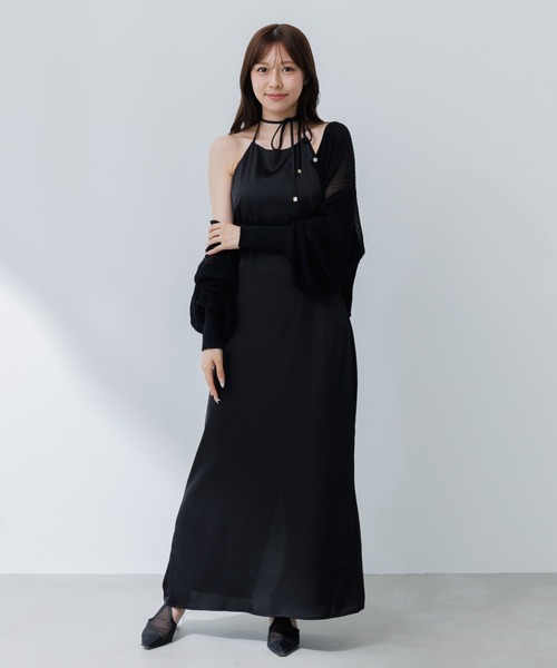 satin cami onepiece (サテンキャミワンピース)（ワンピース